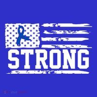 Strong Colon Cancer Awareness Flag Tank Top thumb 6
