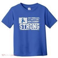Strong Colon Cancer Awareness Flag Toddler T-Shirt thumb 0