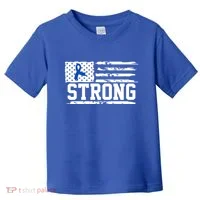 Strong Colon Cancer Awareness Flag Toddler T-Shirt thumb 0