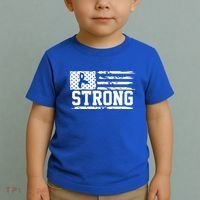 Strong Colon Cancer Awareness Flag Toddler T-Shirt thumb 2