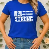 Strong Colon Cancer Awareness Flag Women's T-Shirt thumb 2