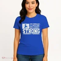 Strong Colon Cancer Awareness Flag Women's T-Shirt thumb 4