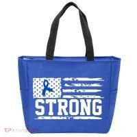 Strong Colon Cancer Awareness Flag Tote Bag thumb 0