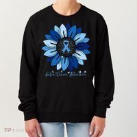 Sunflower Colon Cancer Awareness Month Women's Sweatshirt thumb 0
