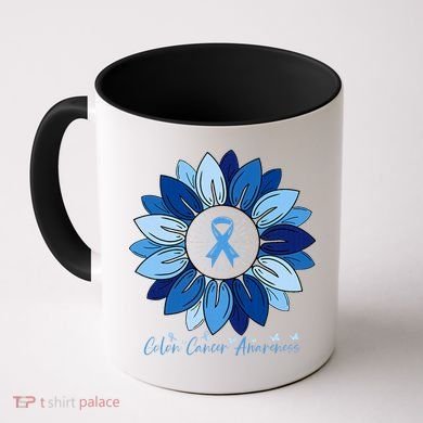 Sunflower Colon Cancer Awareness Month Coffee Mug