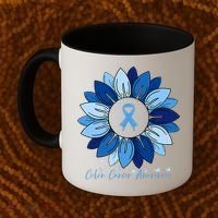 Sunflower Colon Cancer Awareness Month Coffee Mug thumb 2