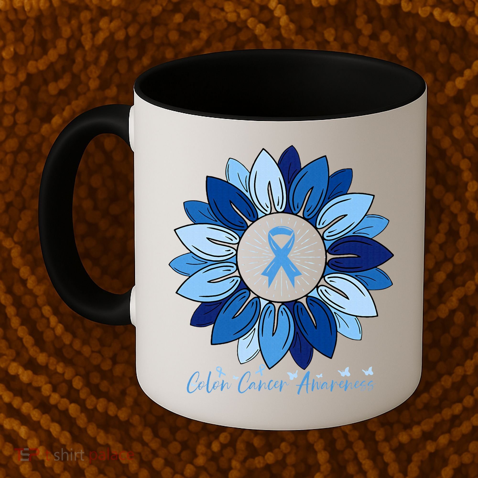 Sunflower Colon Cancer Awareness Month Coffee Mug