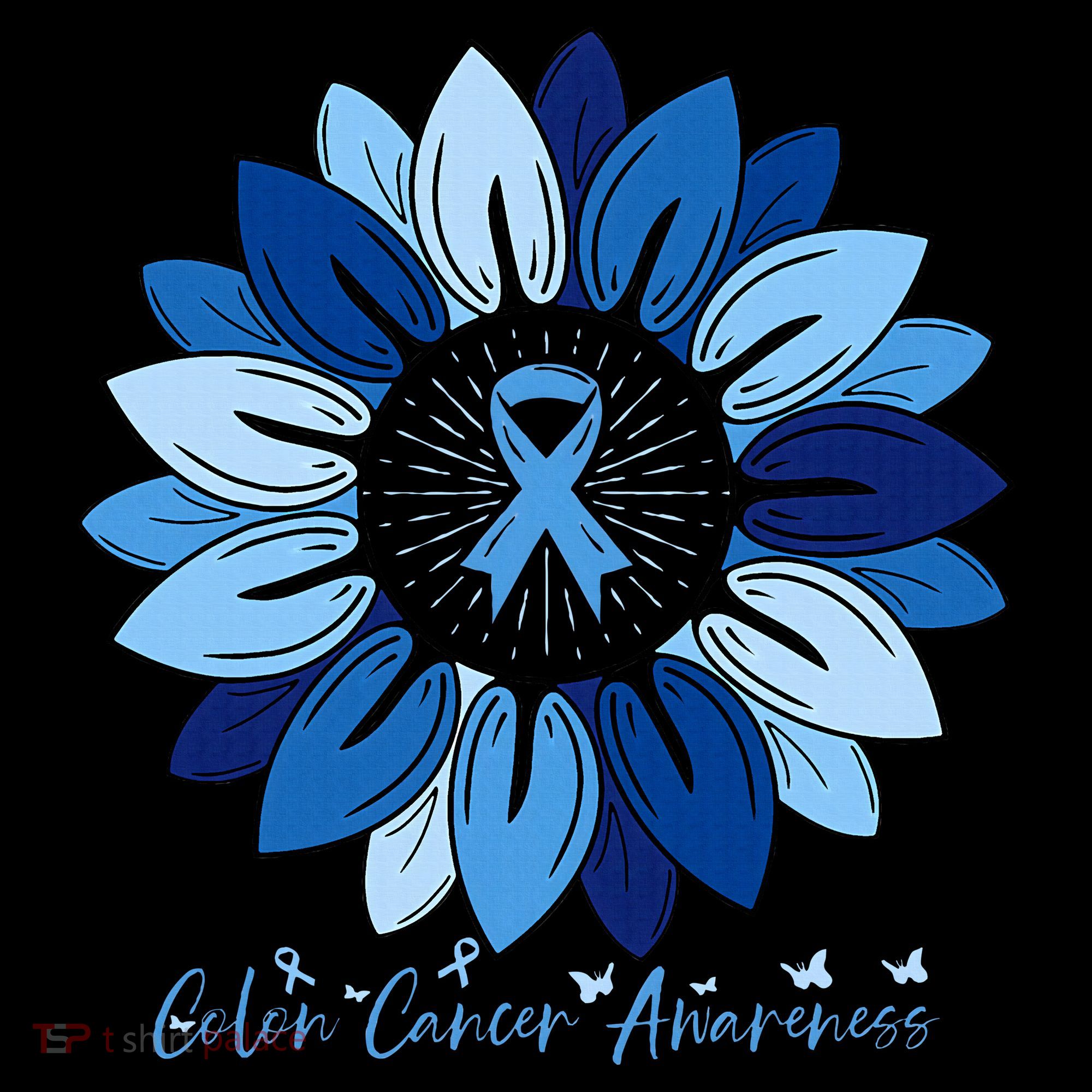 Sunflower Colon Cancer Awareness Month Women's Hoodie
