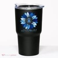 Sunflower Colon Cancer Awareness Month Tumbler thumb 0