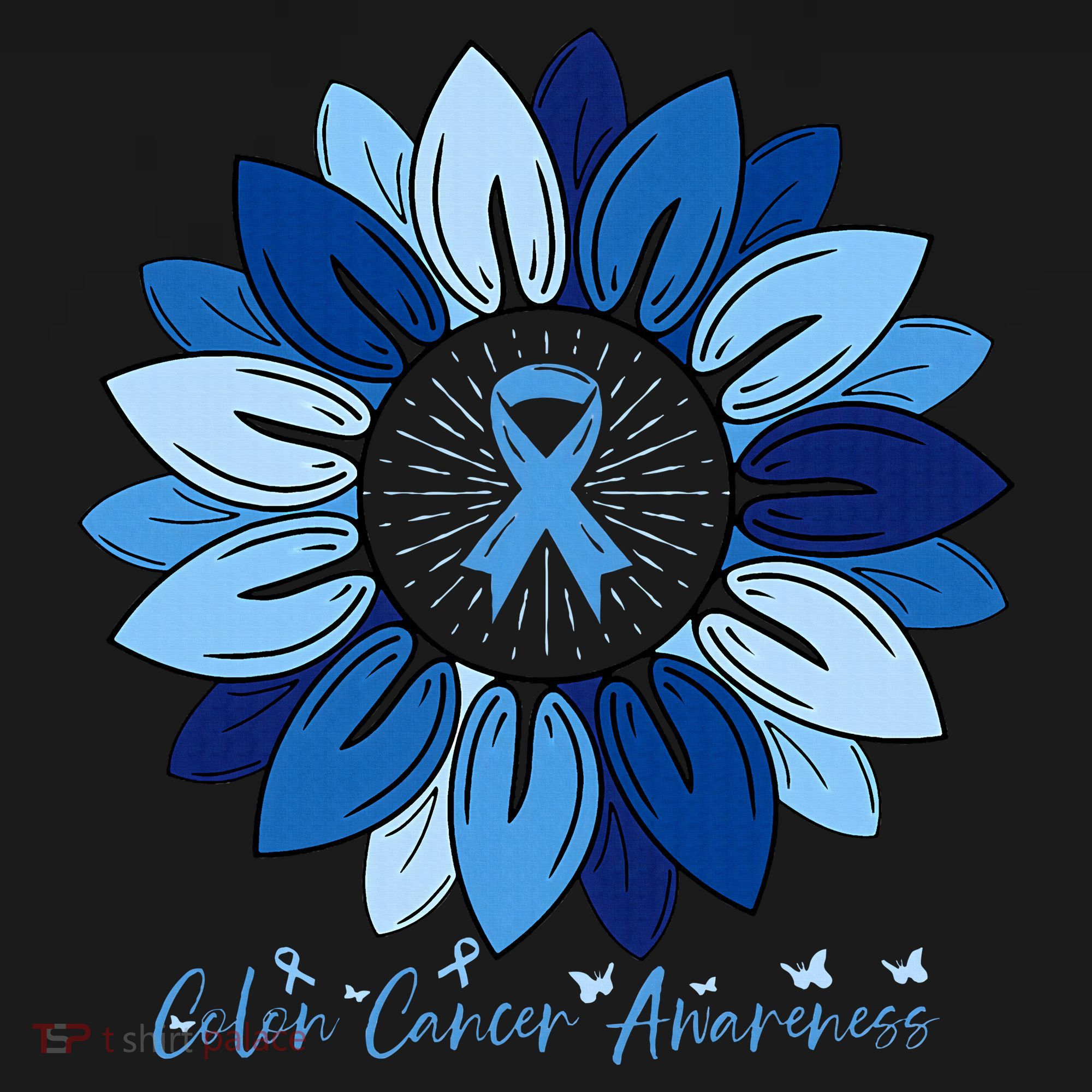 Sunflower Colon Cancer Awareness Month Mousepad