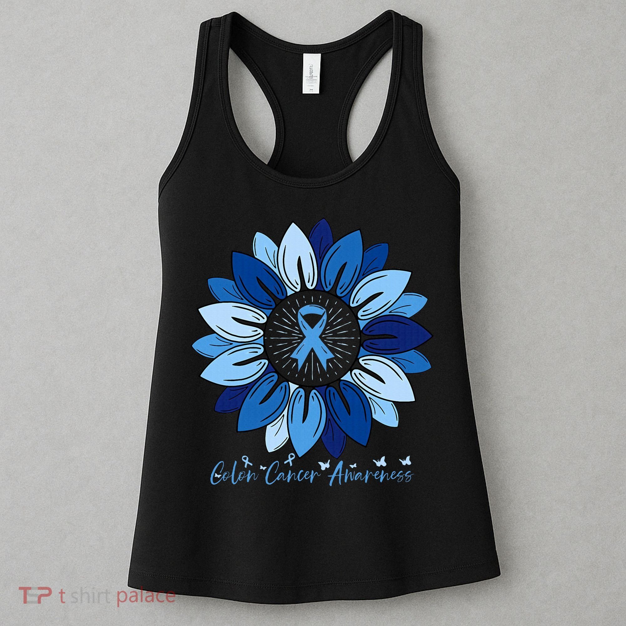 Sunflower Colon Cancer Awareness Month Women's Tank Top