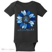 Sunflower Colon Cancer Awareness Month Baby Bodysuit thumb 0