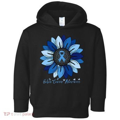 Sunflower Colon Cancer Awareness Month Toddler Hoodie