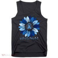 Sunflower Colon Cancer Awareness Month Tank Top thumb 0