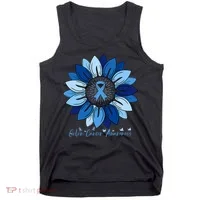 Sunflower Colon Cancer Awareness Month Tank Top thumb 0