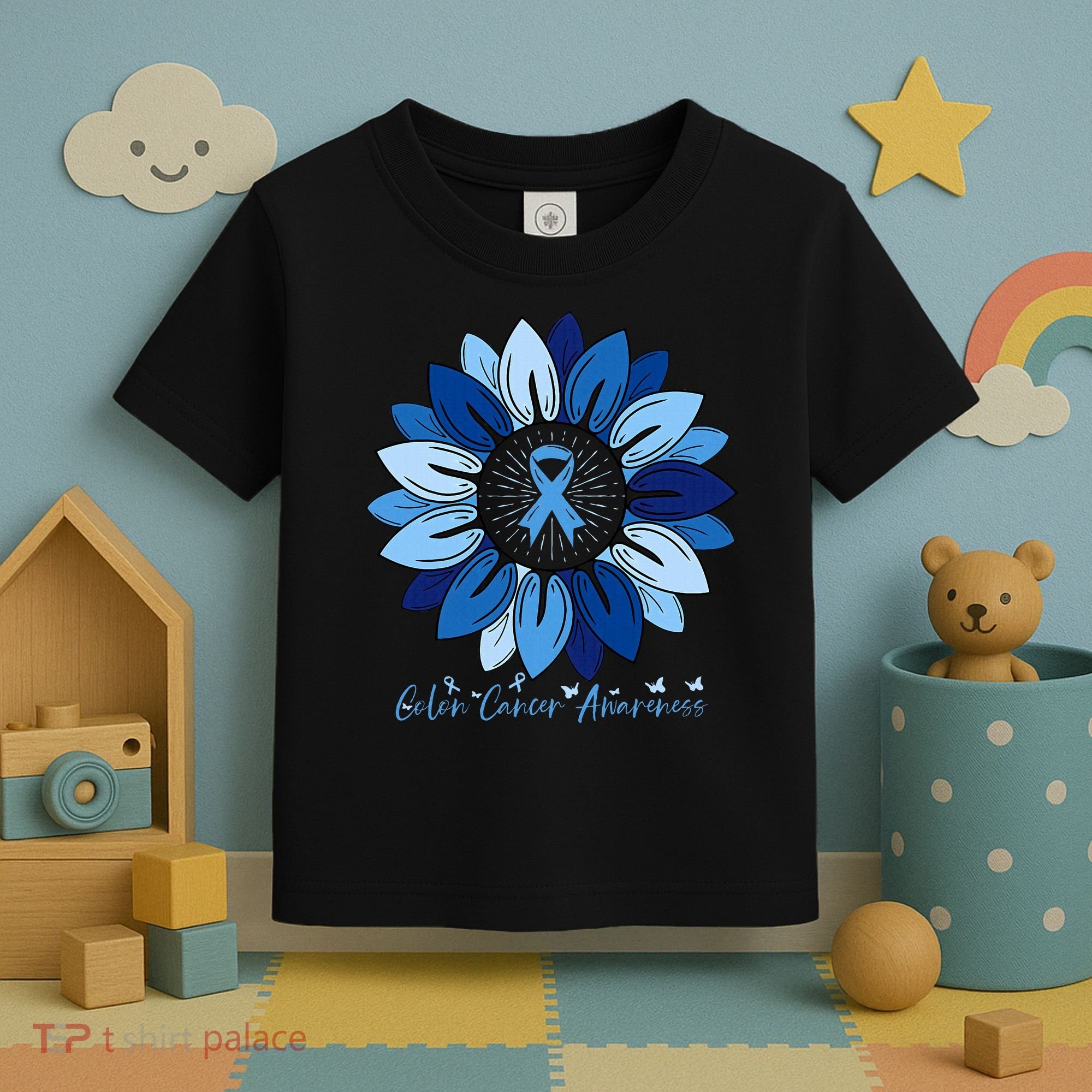 Sunflower Colon Cancer Awareness Month Toddler T-Shirt