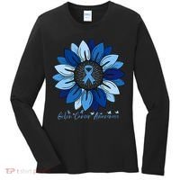 Sunflower Colon Cancer Awareness Month Women's Long Sleeve Shirt thumb 0