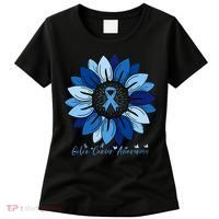 Sunflower Colon Cancer Awareness Month Women's T-Shirt thumb 0