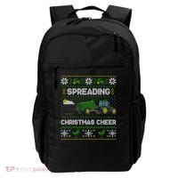 Spreading Christmas Cheer Farming Tractor Ugly Gift Backpack thumb 0