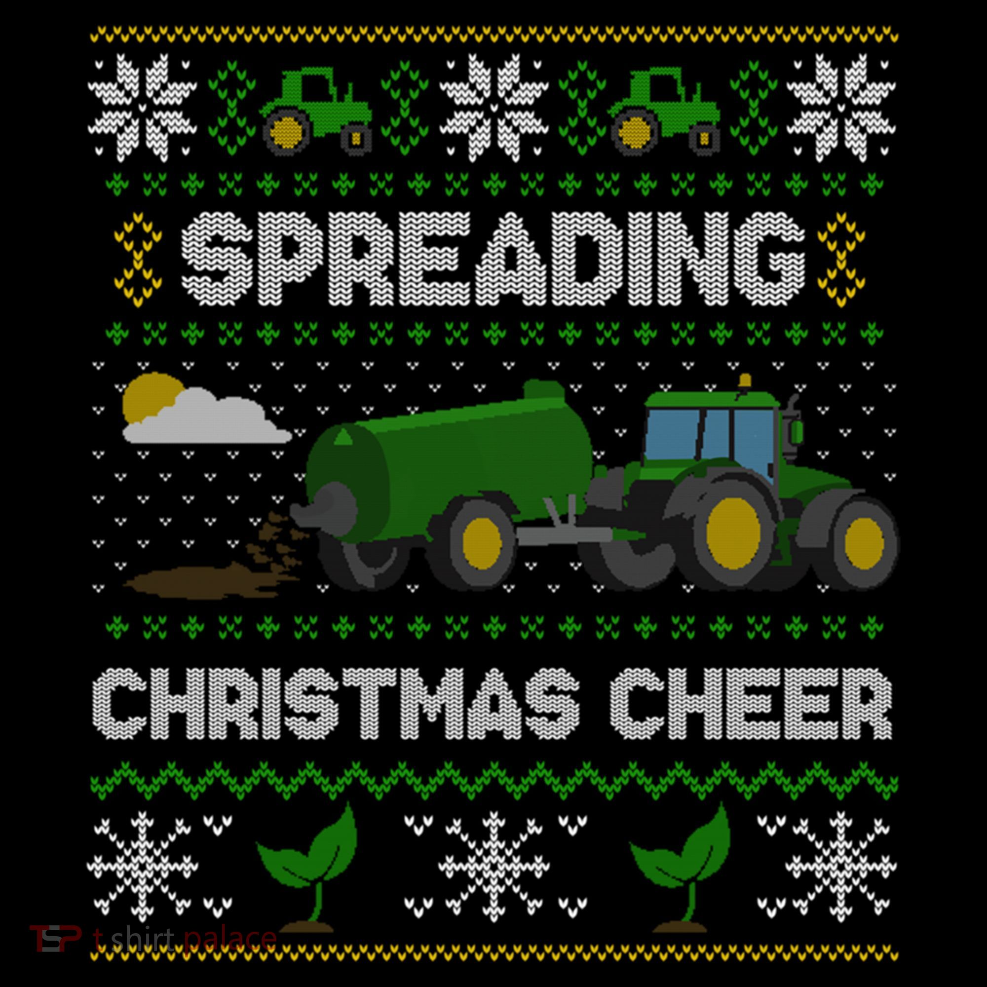 Spreading Christmas Cheer Farming Tractor Ugly Gift Coffee Mug