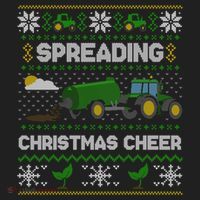 Spreading Christmas Cheer Farming Tractor Ugly Gift Beanie thumb 2