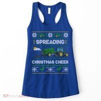 Spreading Christmas Cheer Farming Tractor Ugly Gift Women's Tank Top thumb 0