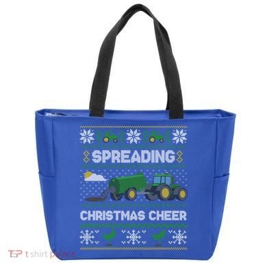 Spreading Christmas Cheer Farming Tractor Ugly Gift Tote Bag