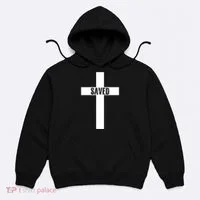 Saved Cross Christian Inspirational Hoodie thumb 0