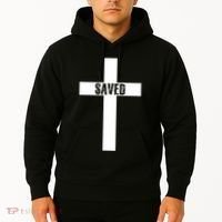 Saved Cross Christian Inspirational Hoodie thumb 2