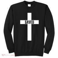 Saved Cross Christian Inspirational Sweatshirt thumb 0