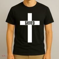 Saved Cross Christian Inspirational T-Shirt thumb 3