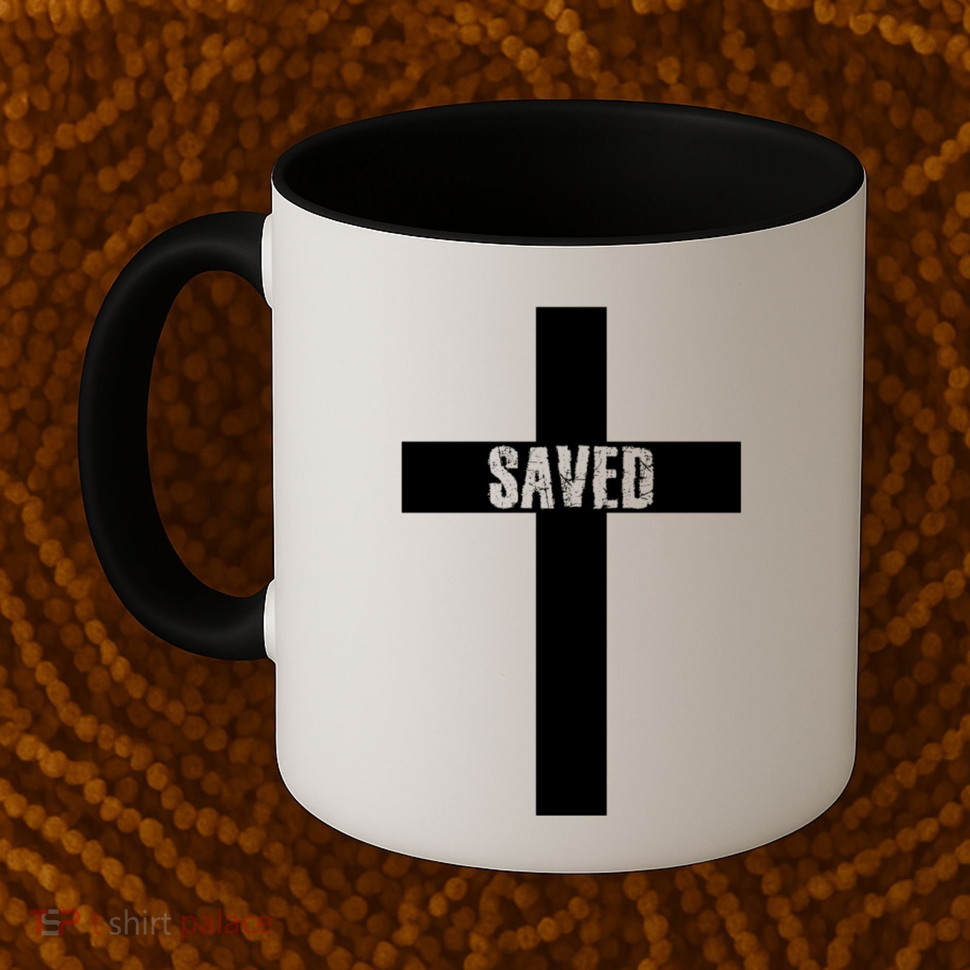 Saved Cross Christian Inspirational Coffee Mug