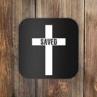 Saved Cross Christian Inspirational Coaster thumb 0