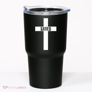 Saved Cross Christian Inspirational Tumbler