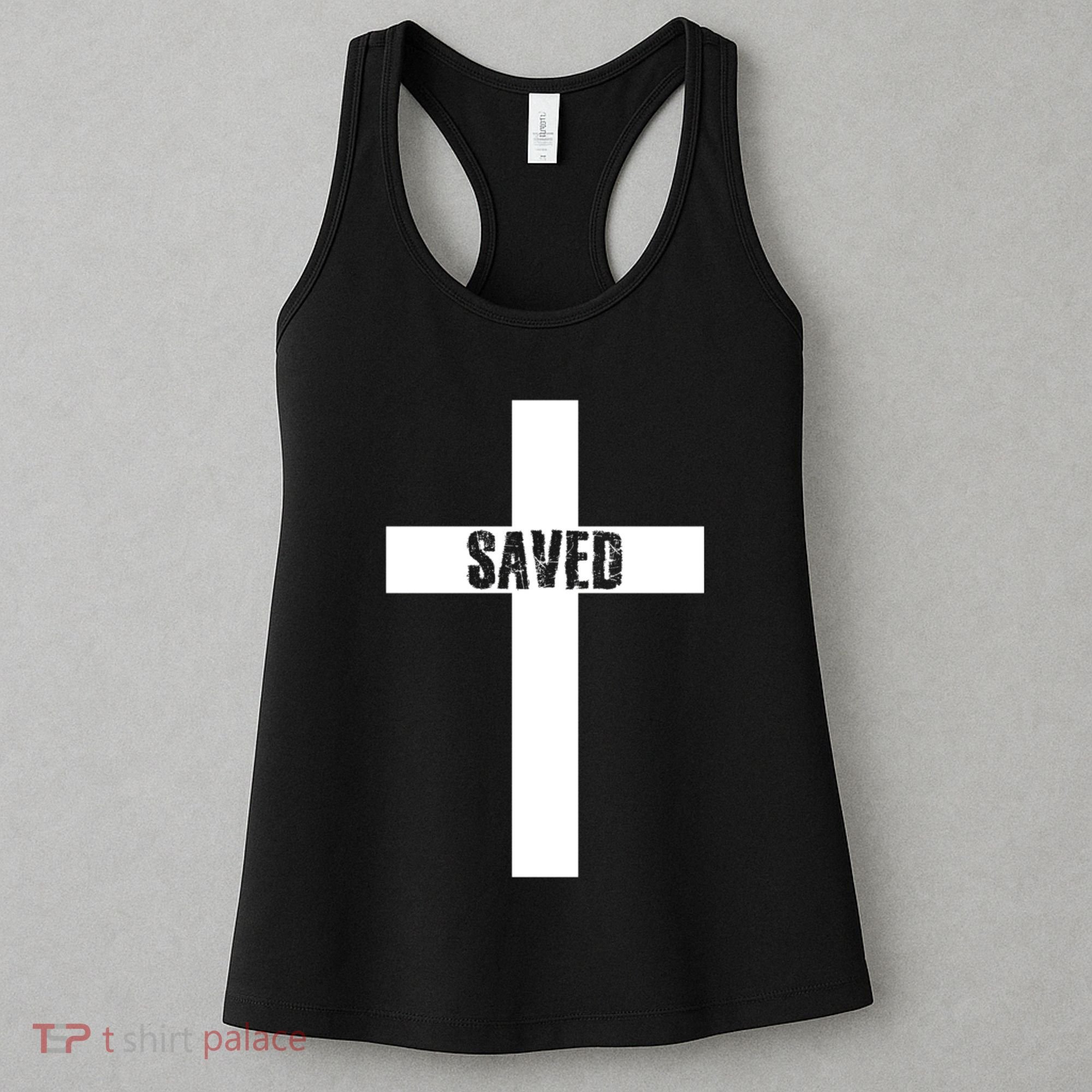 Saved Cross Christian Inspirational Women's Tank Top