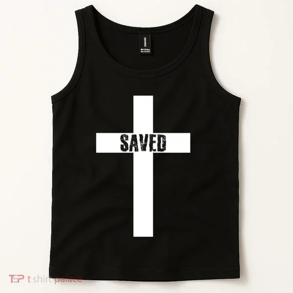 Saved Cross Christian Inspirational Tank Top