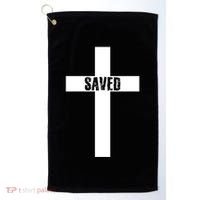 Saved Cross Christian Inspirational Golf Towel thumb 0