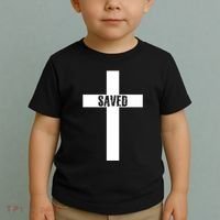Saved Cross Christian Inspirational Toddler T-Shirt thumb 2