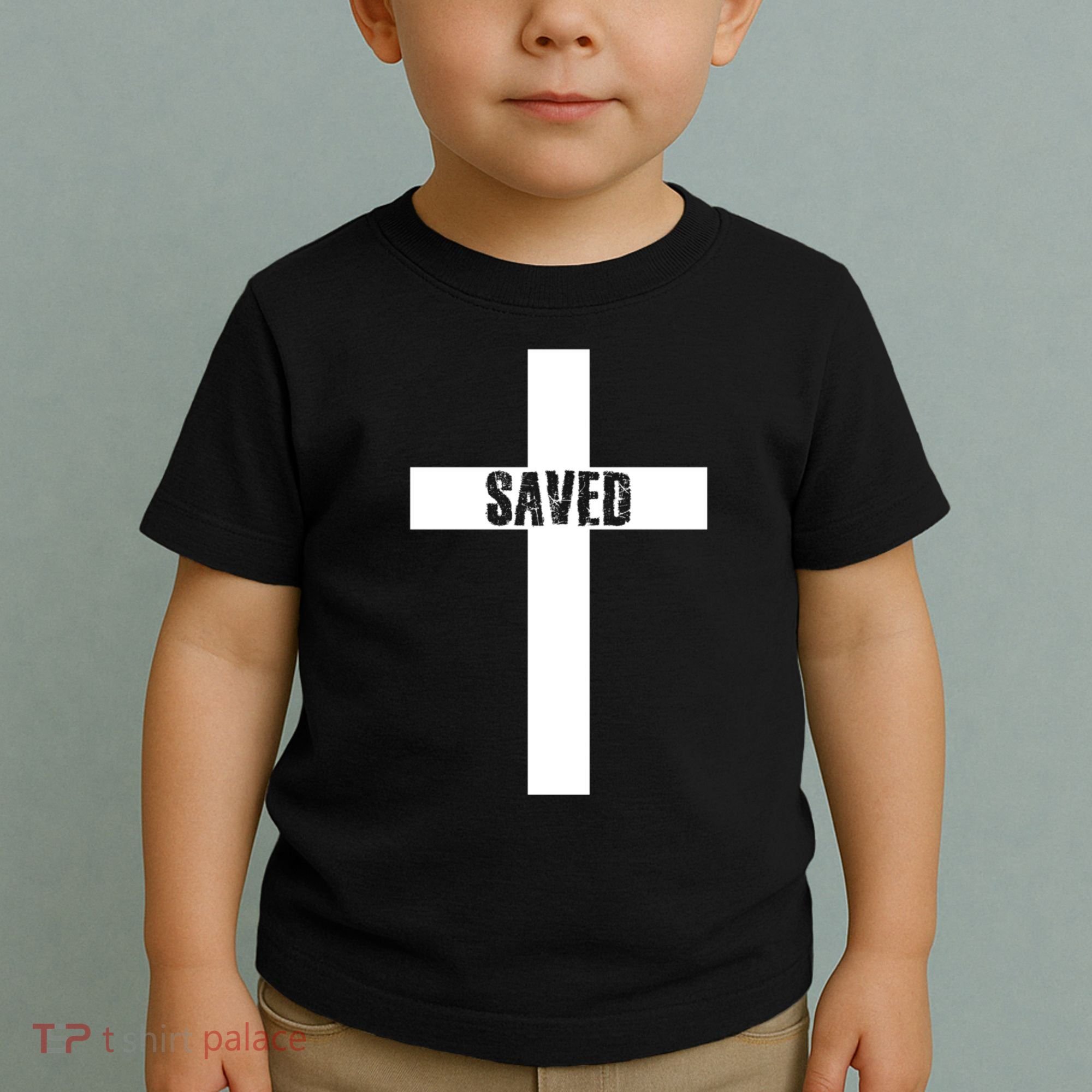 Saved Cross Christian Inspirational Toddler T-Shirt