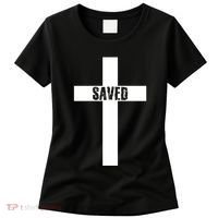 Saved Cross Christian Inspirational Women's T-Shirt thumb 0
