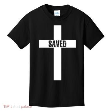 Saved Cross Christian Inspirational Kids T-Shirt