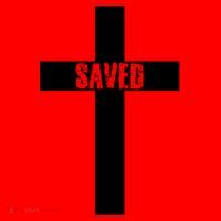 Saved Cross Christian Inspirational Santa Hat thumb 1