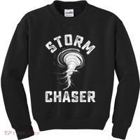 Storm Chaser Costume Tornado Twister Chasers Kids Sweatshirt thumb 0