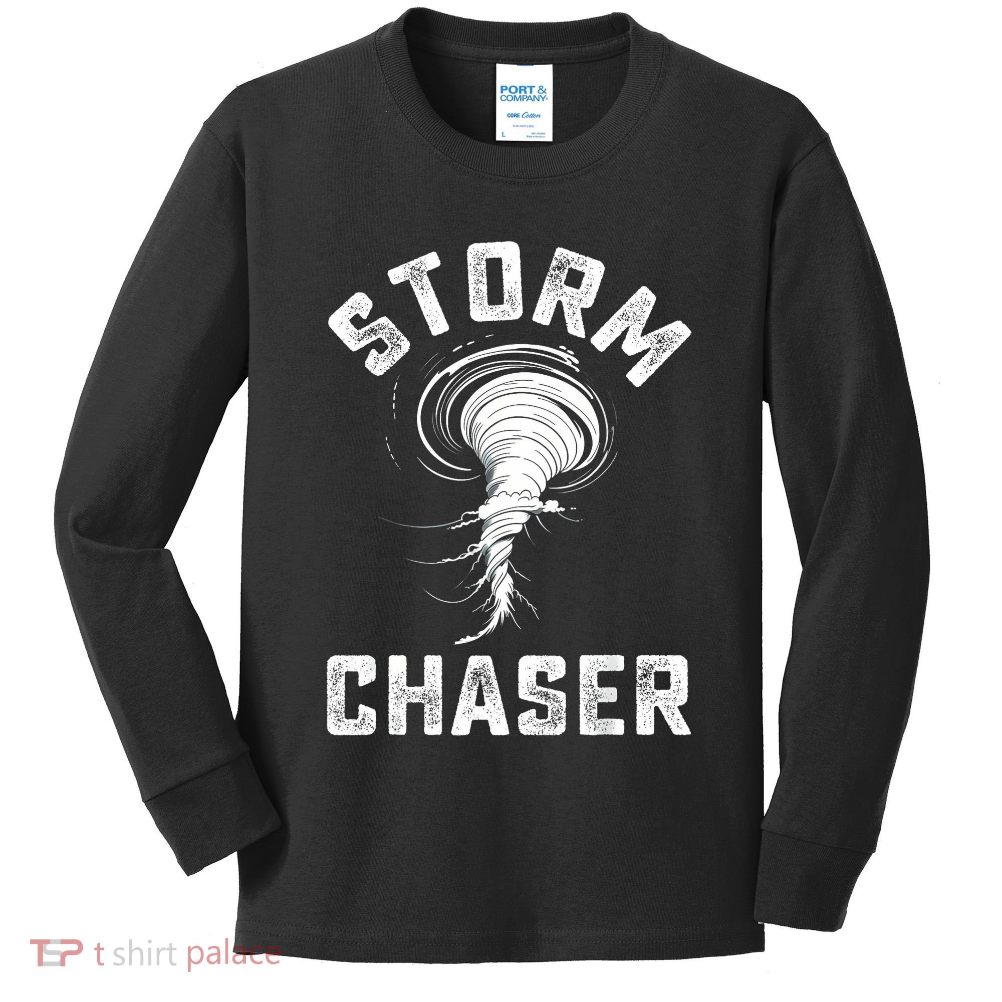 Storm Chaser Costume Tornado Twister Chasers Kids Long Sleeve Shirt