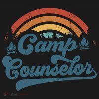 Summer Camp Counselor Staff Groovy Rainbow Camp Counselor Coaster thumb 2