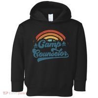 Summer Camp Counselor Staff Groovy Rainbow Camp Counselor Toddler Hoodie thumb 0