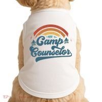 Summer Camp Counselor Staff Groovy Rainbow Camp Counselor Doggie Tank thumb 0