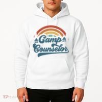 Summer Camp Counselor Staff Groovy Rainbow Camp Counselor Hoodie thumb 2