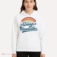 Summer Camp Counselor Staff Groovy Rainbow Camp Counselor Hoodie thumb 5