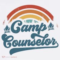 Summer Camp Counselor Staff Groovy Rainbow Camp Counselor Women's Hoodie thumb 2
